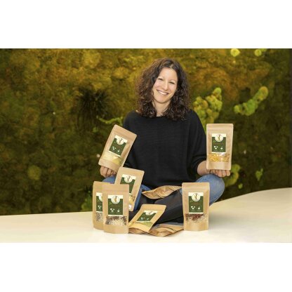 Jacqueline mit Mix Packungen