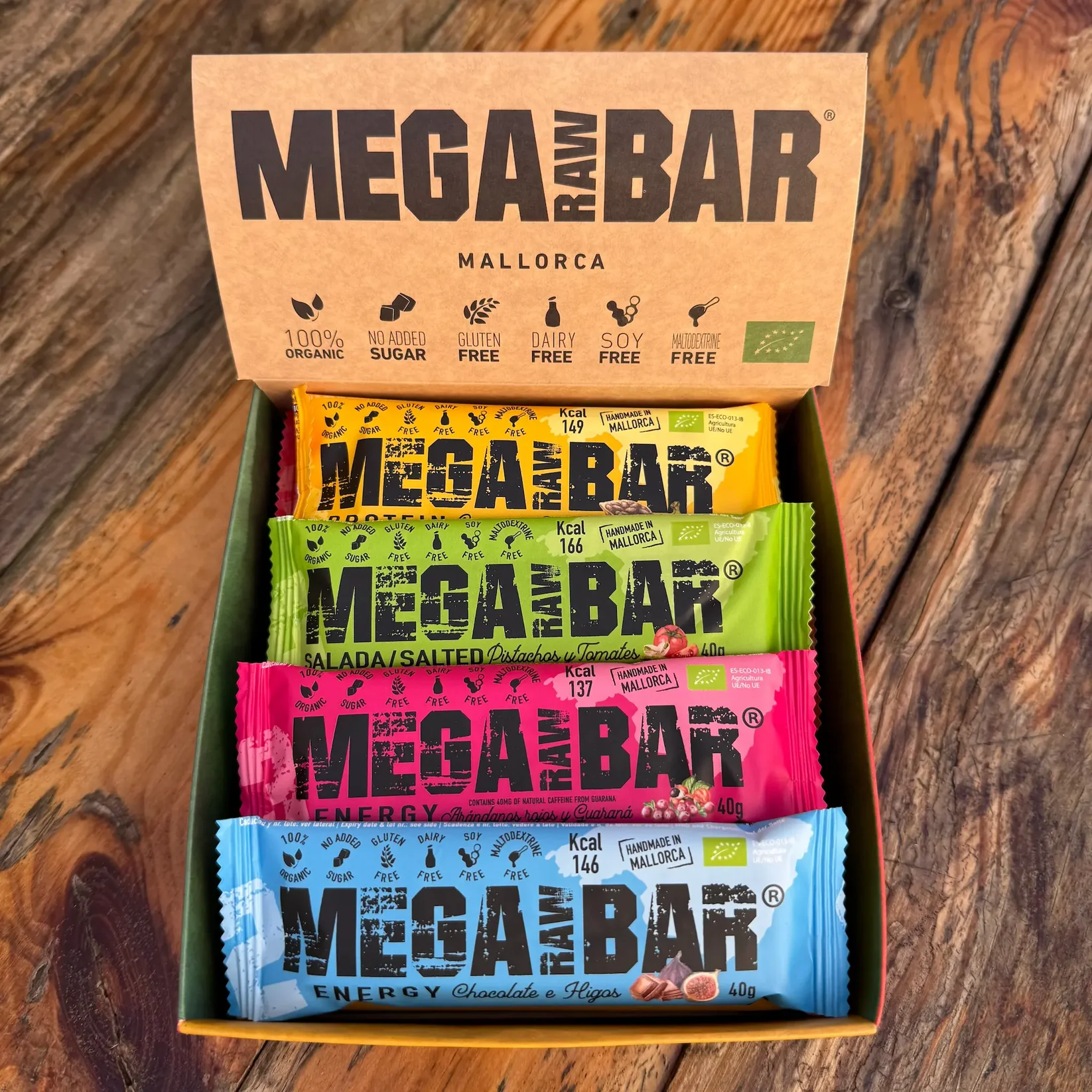 MegaRawBar Energieriegel verschiedene Sorten